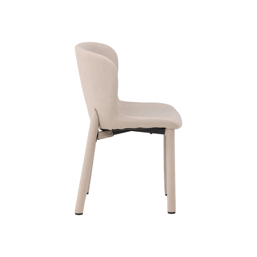 Astoria Esszimmerstuhl 2er-Pack - Beige Boucle - ZEN ZONE Furniture