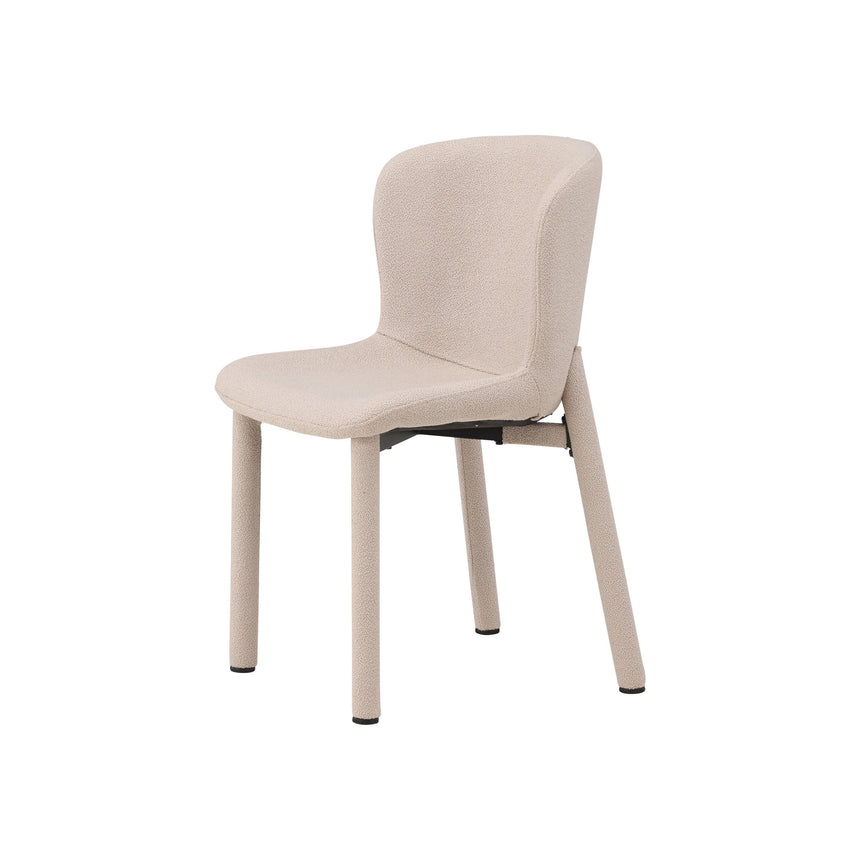 Astoria Esszimmerstuhl 2er-Pack - Beige Boucle - ZEN ZONE Furniture