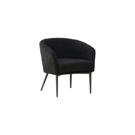 Flauschiger Sessel - Schwarz / Schwarzer Teddy - ZEN ZONE Furniture