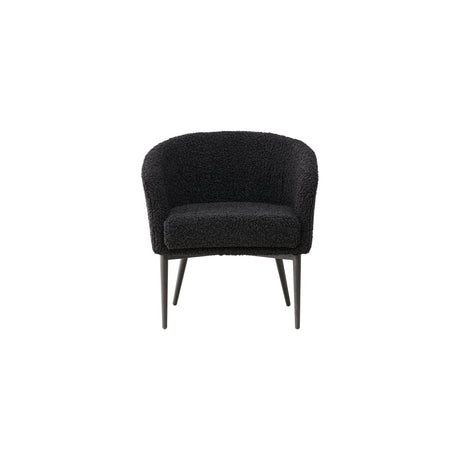 Flauschiger Sessel - Schwarz / Schwarzer Teddy - ZEN ZONE Furniture