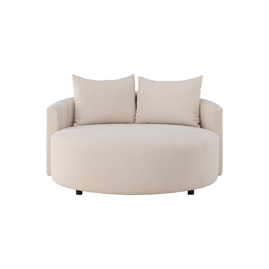 Kelso Sofa - Holz/ Beige Leinen 150 cm - ZEN ZONE Furniture