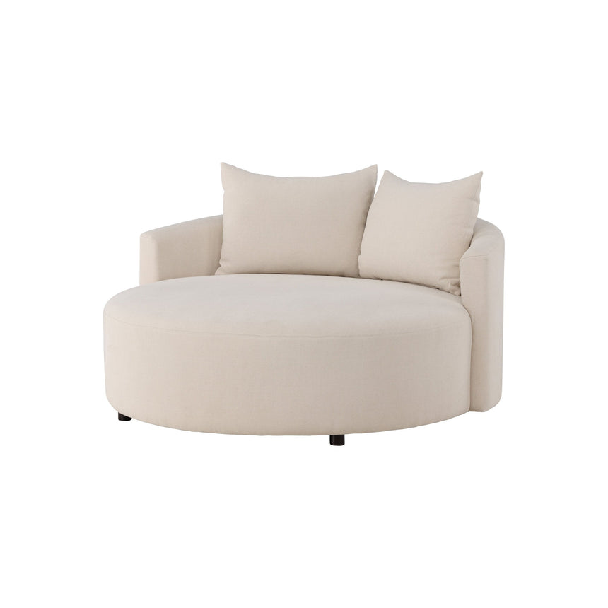 Kelso Sofa - Holz/ Beige Leinen 150 cm - ZEN ZONE Furniture