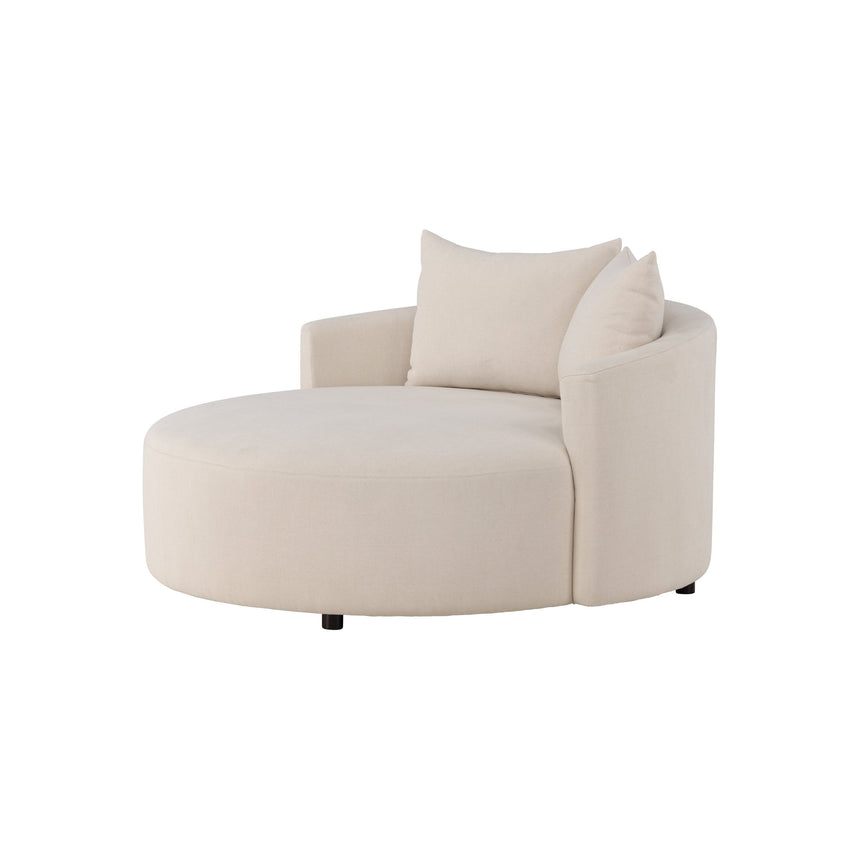 Kelso Sofa - Holz/ Beige Leinen 150 cm - ZEN ZONE Furniture