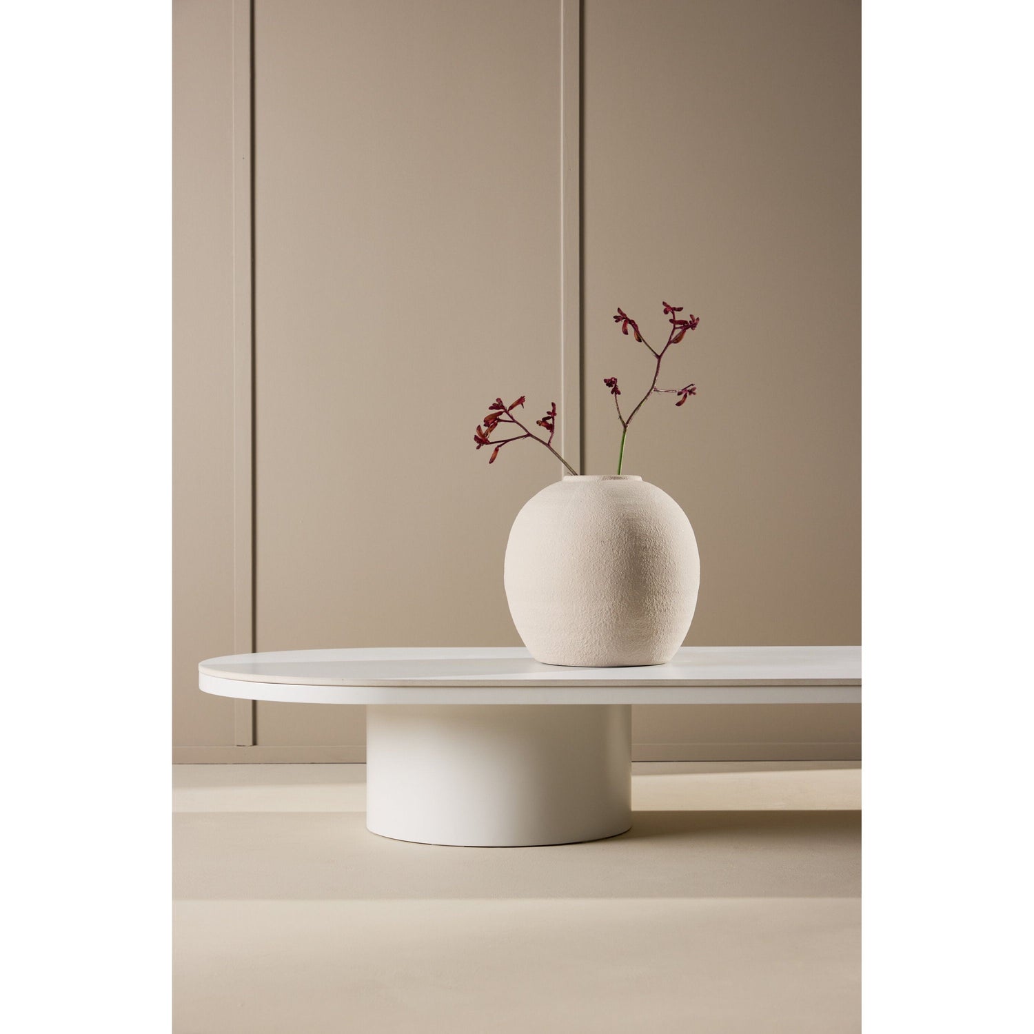 Narvik Couchtisch - Beige gesinterter Stein