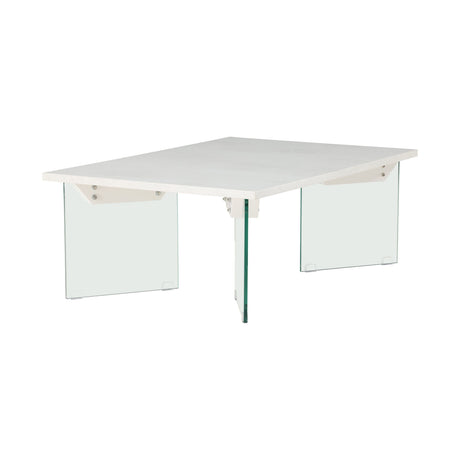 Ester Couchtisch - Glas / Betonoptik 120 x 80 x 42 cm - ZEN ZONE Furniture