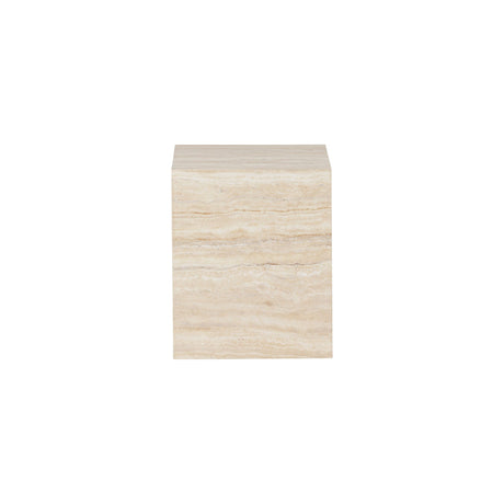 York Beistelltisch - Travertinoptik 35 x 25 x 30 cm - ZEN ZONE Furniture