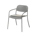 Sitzkissen - YUA - in Melange Gray für Stuhl, 39x34 cm - ZEN ZONE Furniture