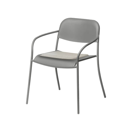 Sitzkissen - YUA - in Melange Gray für Stuhl, 39x34 cm - ZEN ZONE Furniture