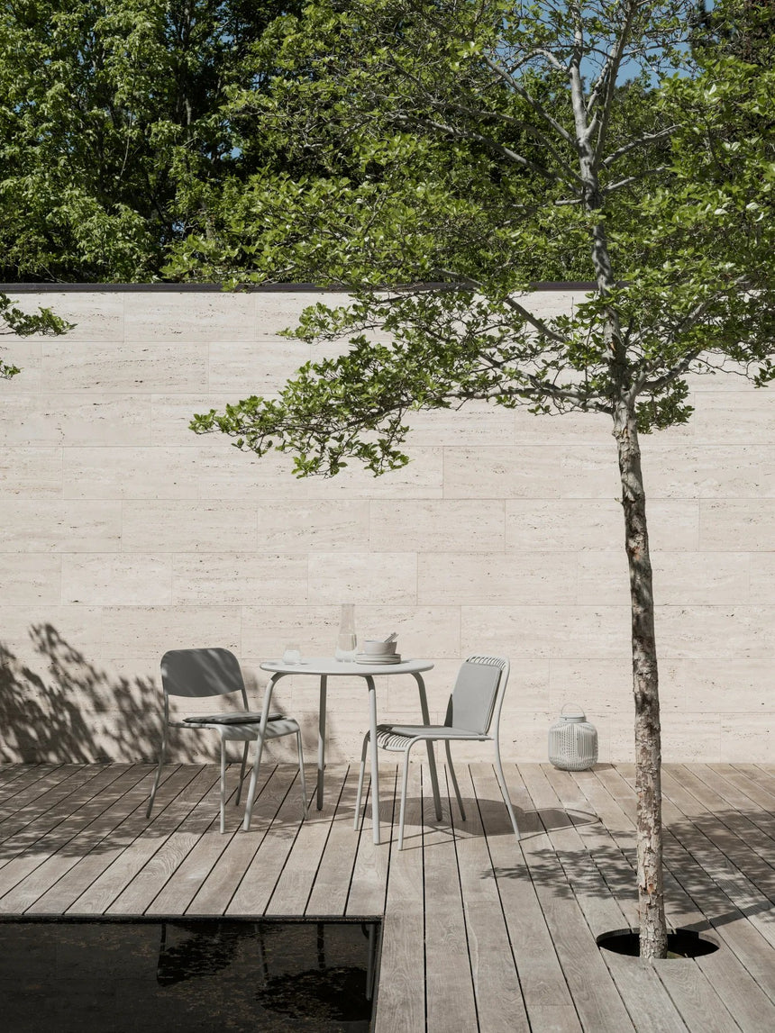 Sitzkissen - YUA - in Melange Gray für Stuhl, 39x34 cm - ZEN ZONE Furniture