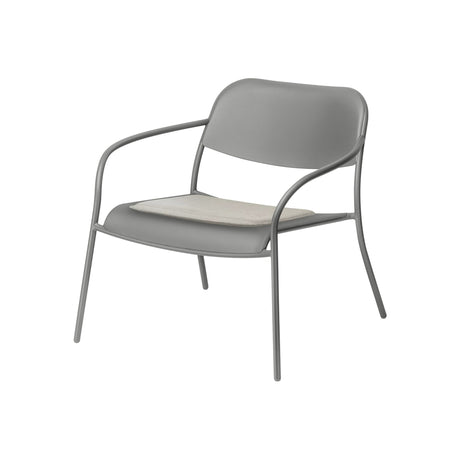 Sitzkissen - YUA - in Melange Gray für Loungesessel, 46x41 cm - ZEN ZONE Furniture