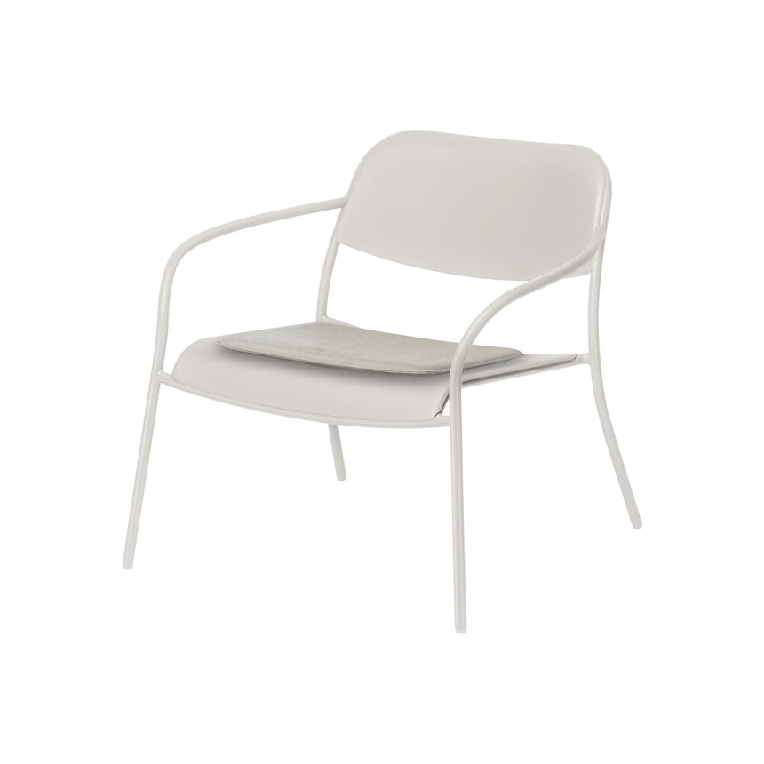 Sitzkissen - YUA - in Melange Gray für Loungesessel, 46x41 cm - ZEN ZONE Furniture