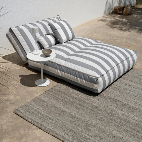 Outdoor-Bett - STAY - gestreift, 120x190 cm - ZEN ZONE Furniture