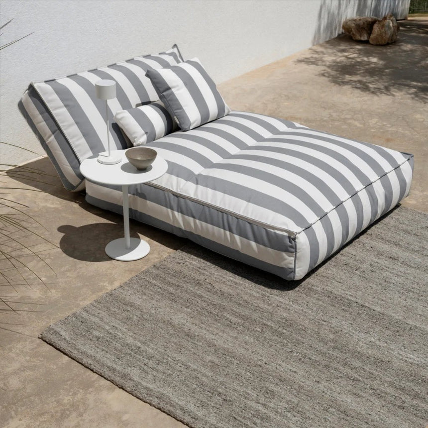 Outdoor-Bett - STAY - gestreift, 120x190 cm - ZEN ZONE Furniture