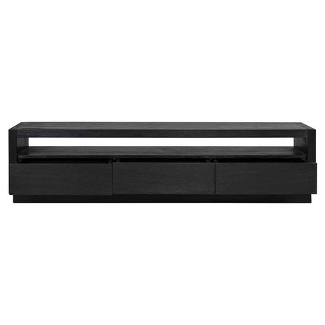 TV Kommode Oakura 3-Schubladen (Black) - ZEN ZONE Furniture