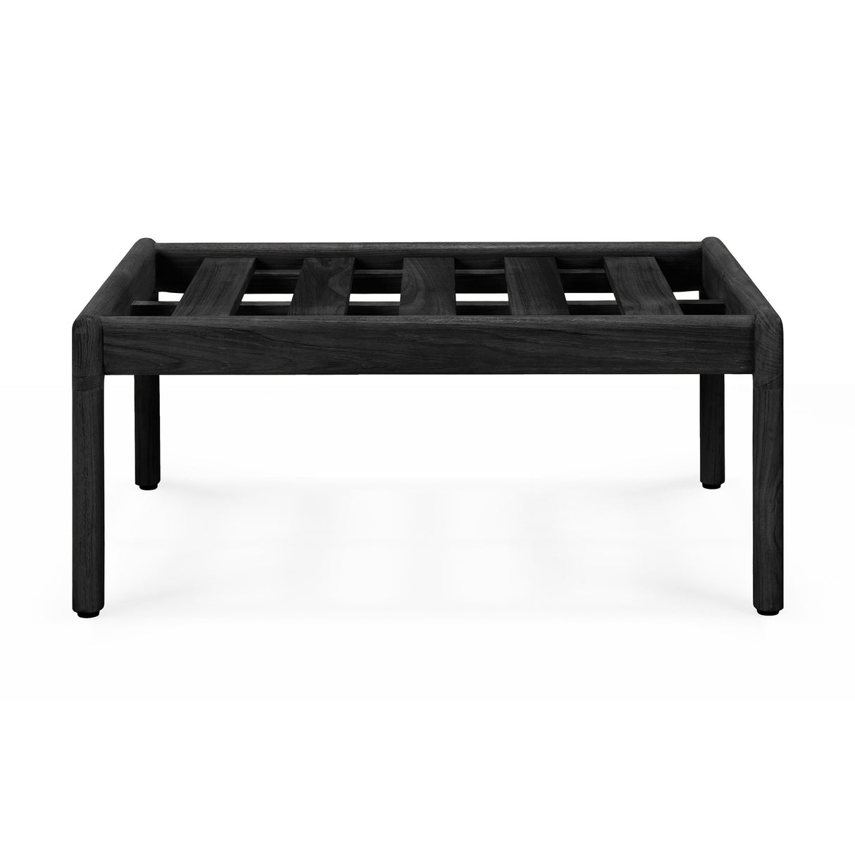 Jack Gartenhockergestell - lackiertes Teak - schwarz - 71 x 54 x 31 cm - ZEN ZONE