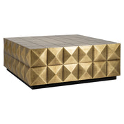 Couchtisch Collada inkl. glasplatte (Brushed Gold) - ZEN ZONE