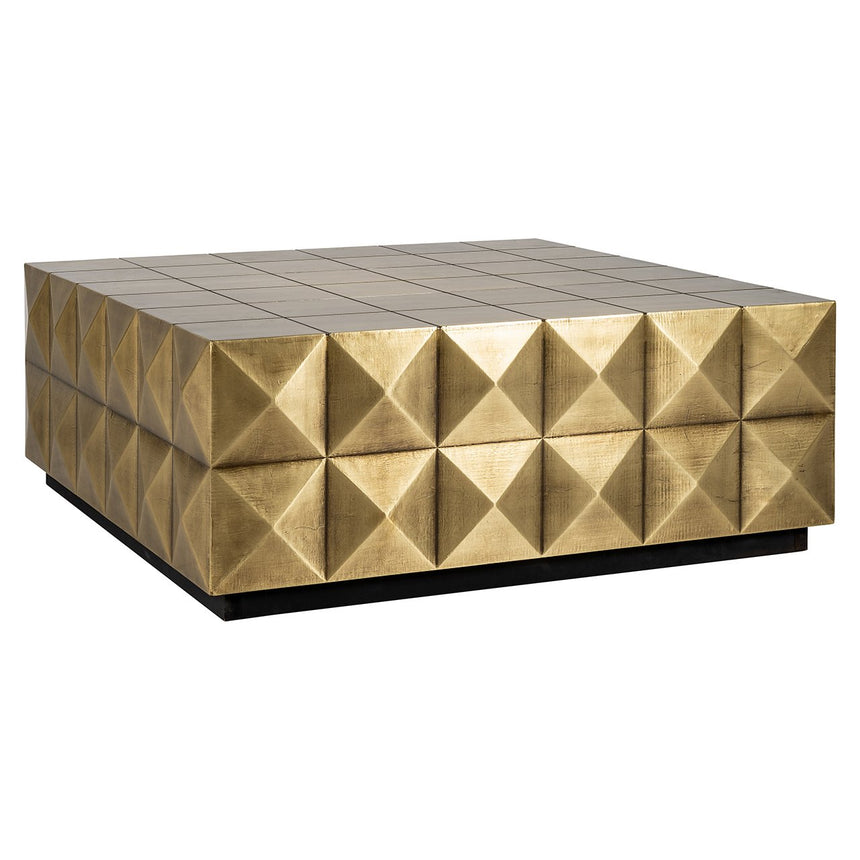 Couchtisch Collada inkl. glasplatte (Brushed Gold) - ZEN ZONE