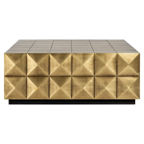 Couchtisch Collada inkl. glasplatte (Brushed Gold) - ZEN ZONE