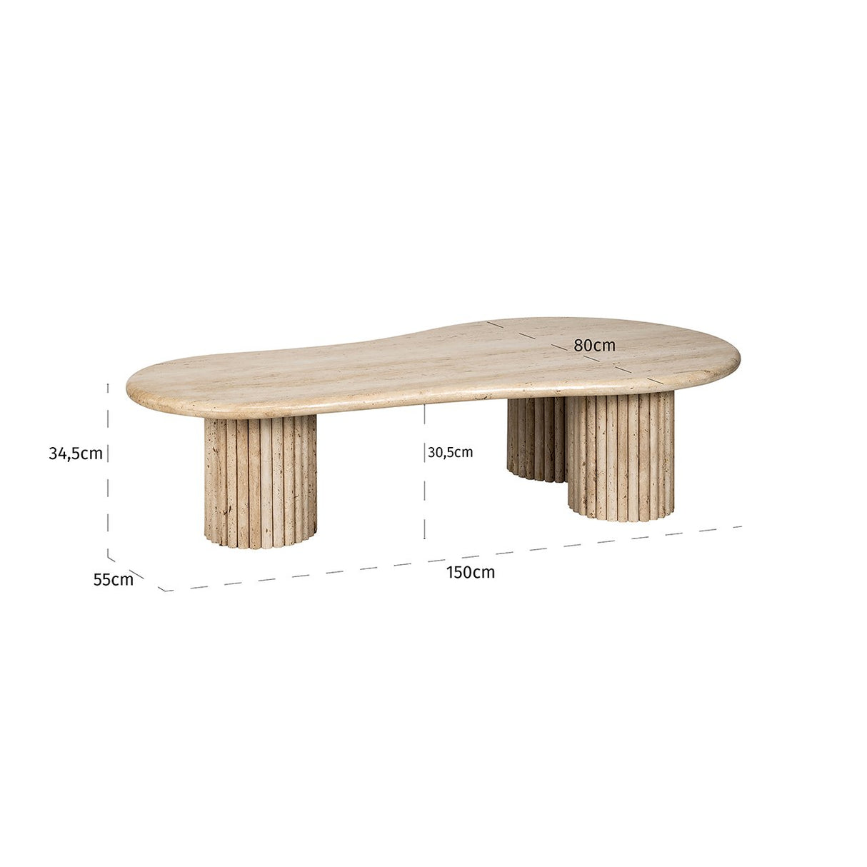 La Cantera Couchtisch organische Form - ZEN ZONE