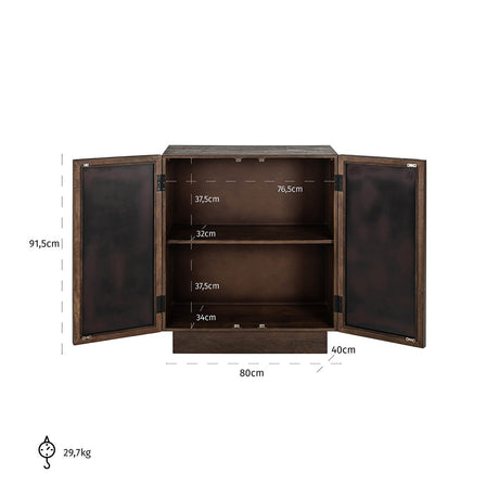 Sideboard Bryant 2 Türen (Brown) - ZEN ZONE