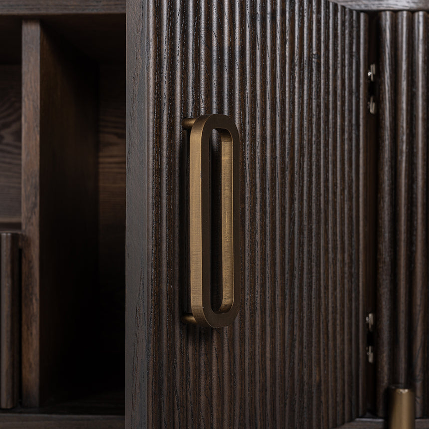 TV Kommode Luxor 2-Türen 1-Schublade (Brown) - ZEN ZONE Furniture