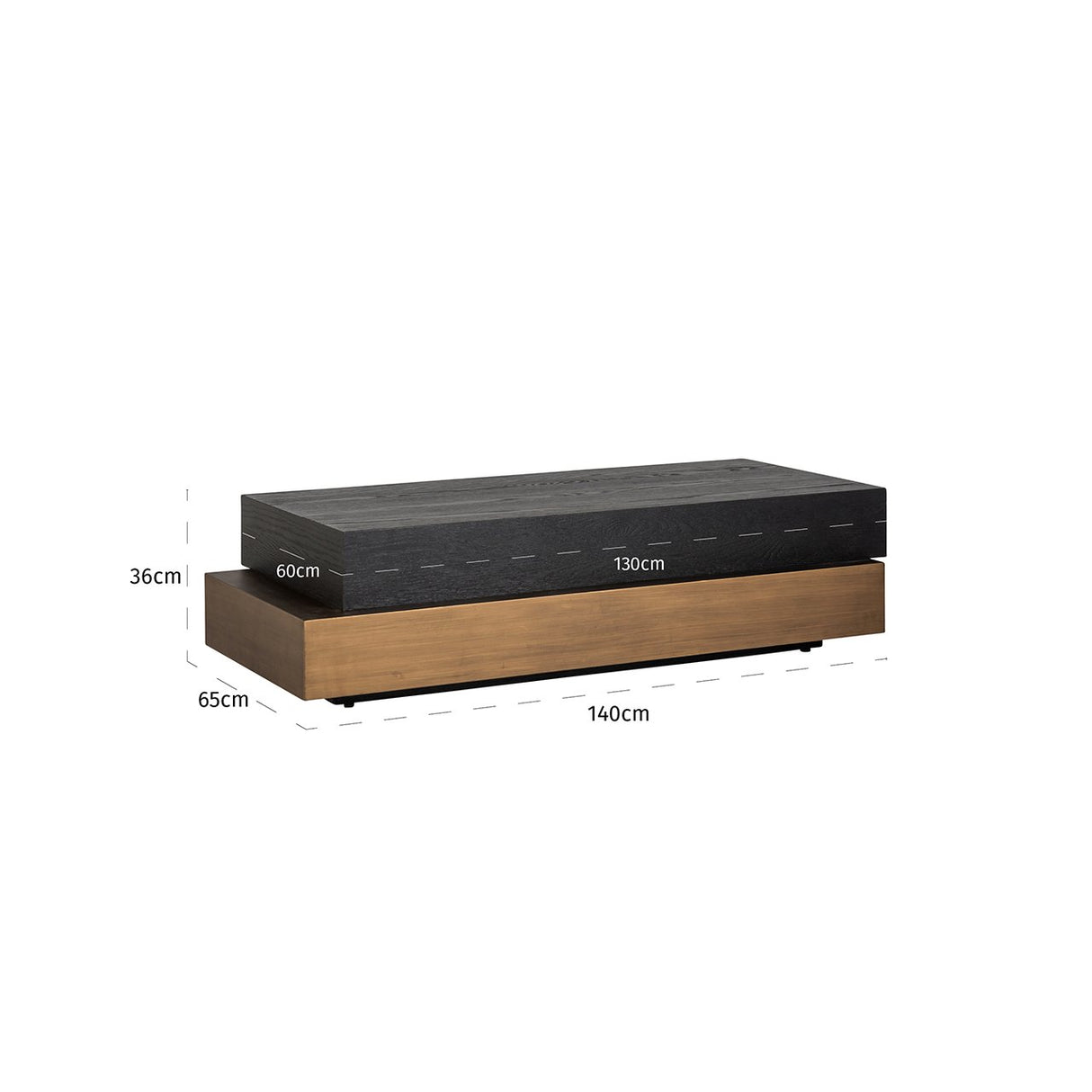Couchtisch Cambon blok (Dark coffee) - ZEN ZONE