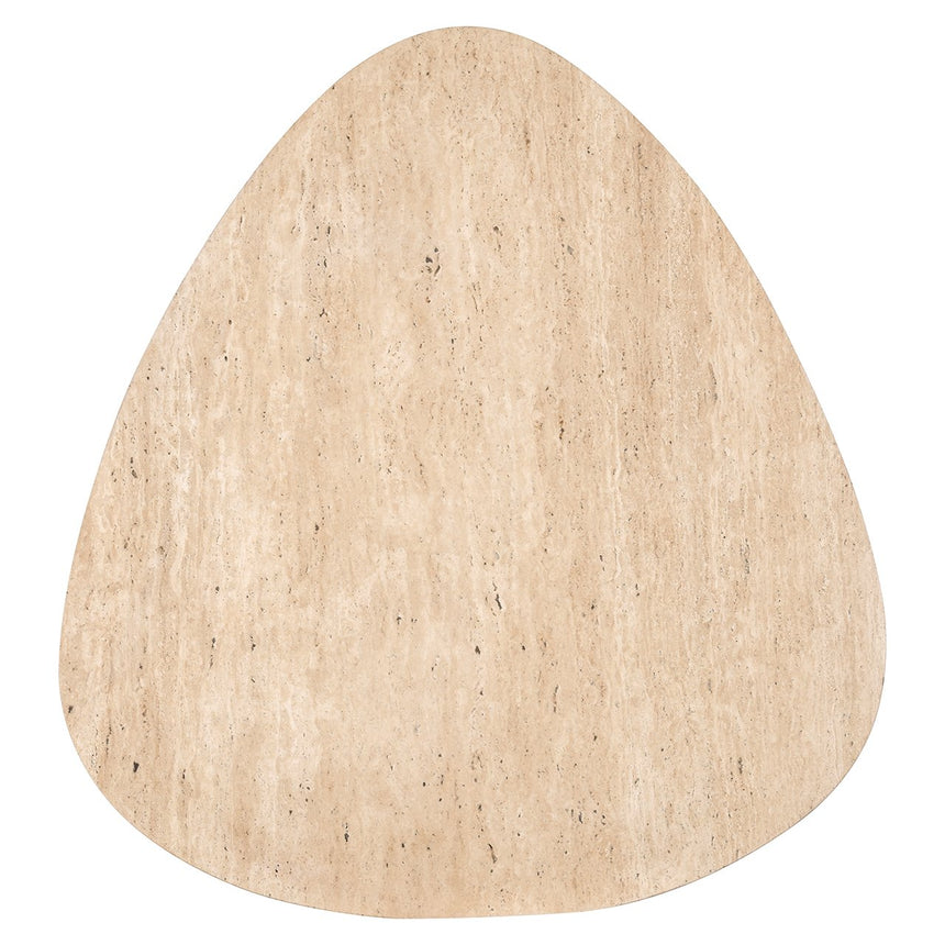Couchtisch Spencer Set von 2 beige/grey travertine (Beige) - ZEN ZONE