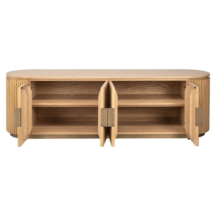 TV-Möbel Belfort 4-türig (Natural oak) - ZEN ZONE Furniture