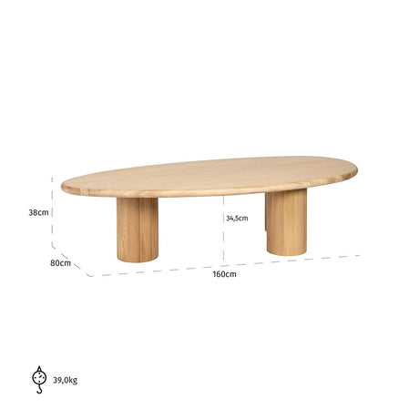 Couchtisch Oakley (Natural oak) - ZEN ZONE