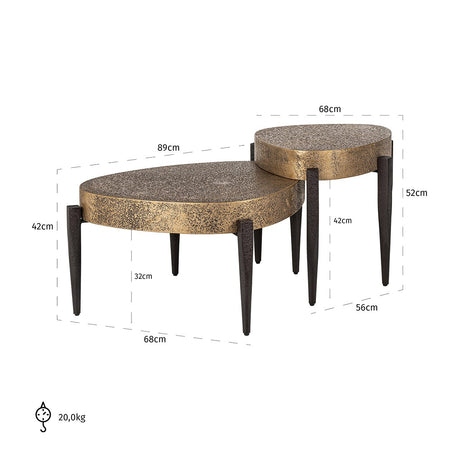 Couchtisch Marquee 2er Set - ZEN ZONE