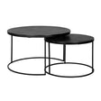 Couchtisch Bolder 2er Set schwarz (Black) - ZEN ZONE
