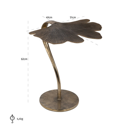Beistelltisch June (Brushed Gold) - ZEN ZONE