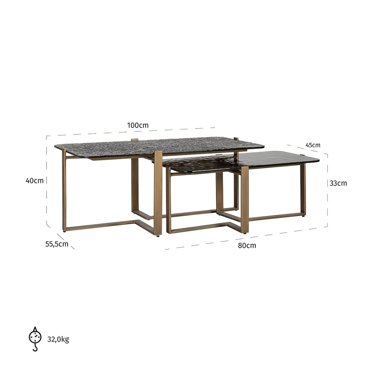 Couchtisch Sterling Set von 2 - ZEN ZONE