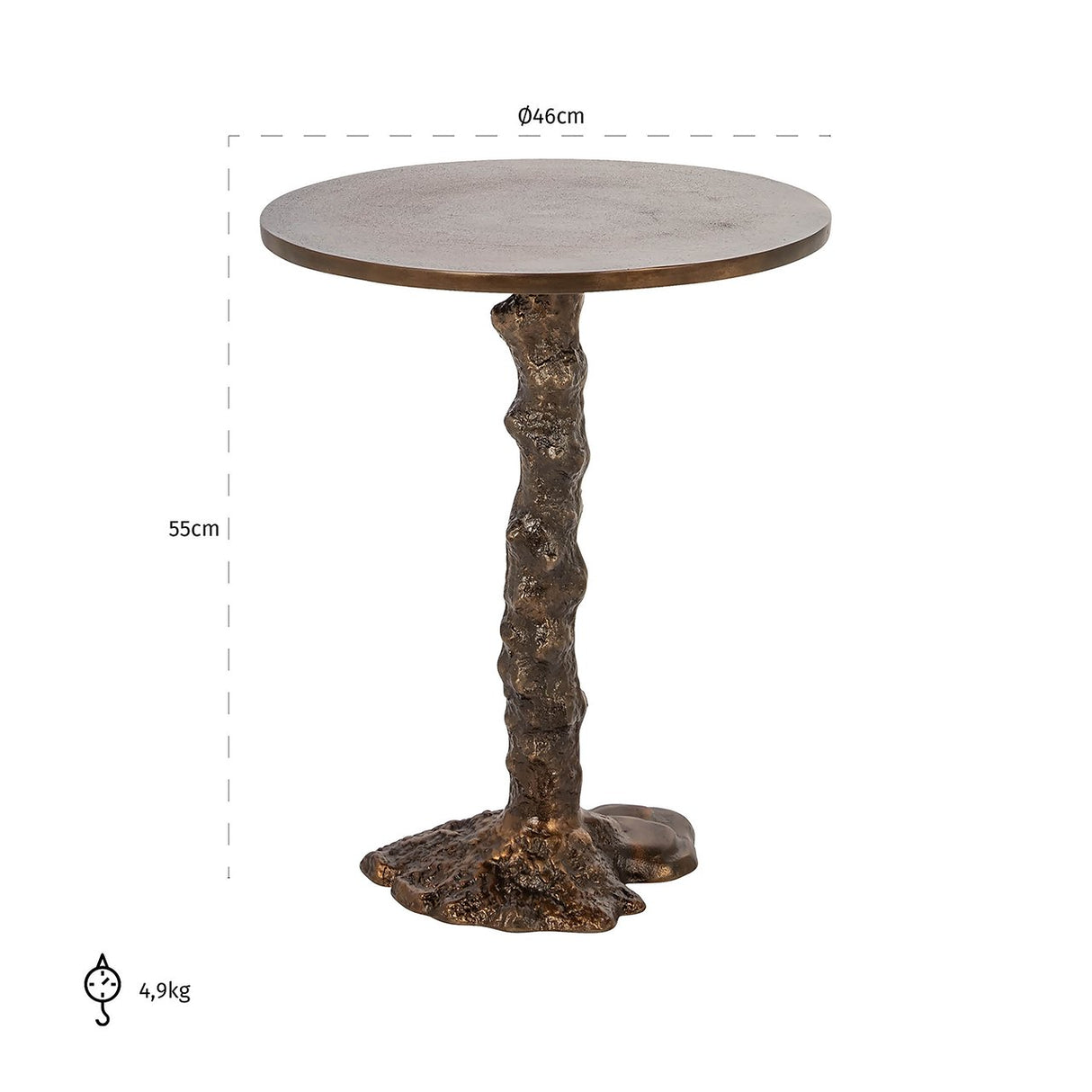 Beistelltisch Misty (Bronze) - ZEN ZONE
