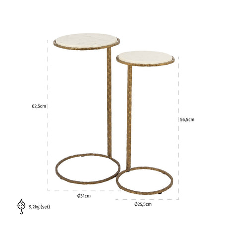 Beistelltisch Scofield Set von 2 - ZEN ZONE