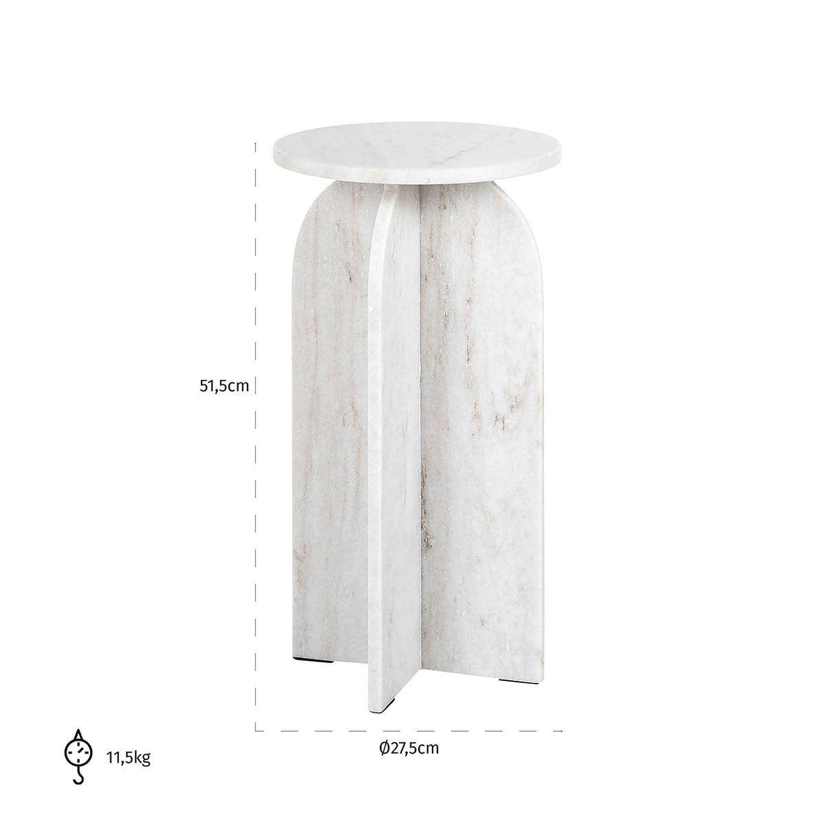 Beistelltisch Luciano (Beige) - ZEN ZONE