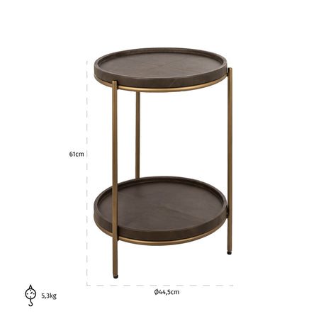 Beistelltisch Zillon (Brown) - ZEN ZONE