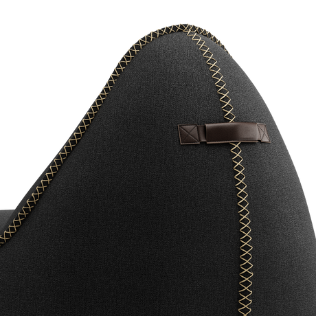 Medley Lounge Chair Black + Pouf - ZEN ZONE