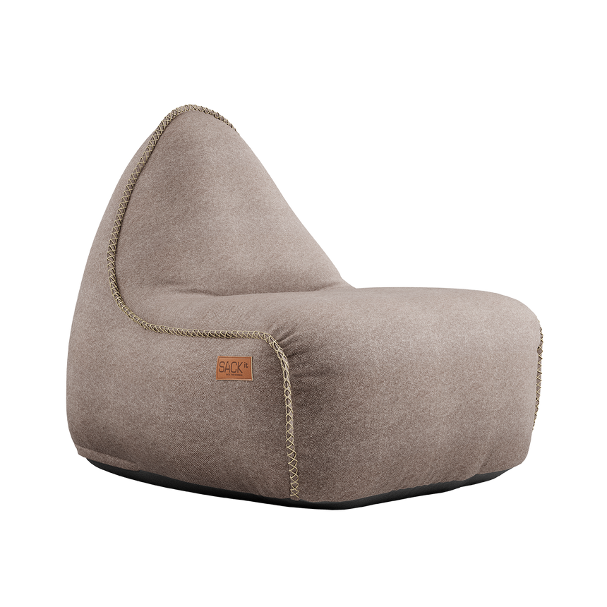 Canvas Lounge Chair Sand + Pouf - ZEN ZONE