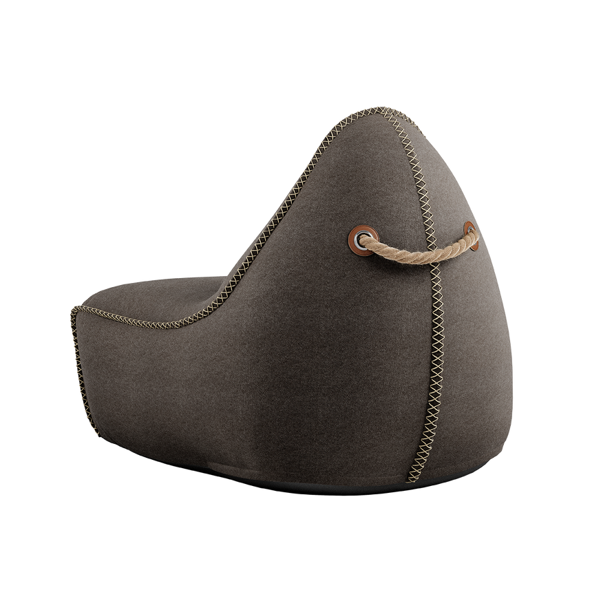 Canvas Lounge Chair Brown - ZEN ZONE
