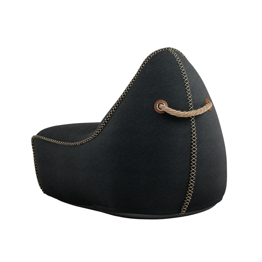 Canvas Lounge Chair Black - ZEN ZONE