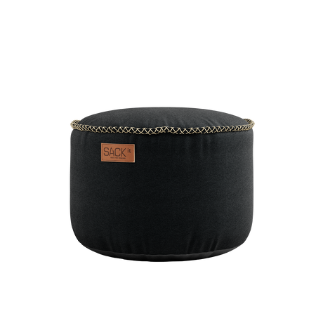 Canvas Lounge Chair Black + Pouf - ZEN ZONE