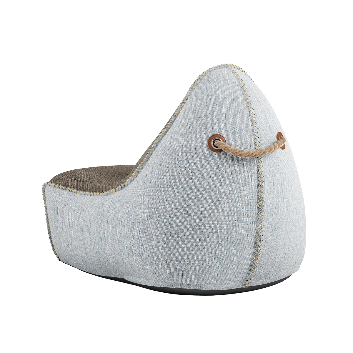 Cobana Lounge Chair Brown/White - ZEN ZONE