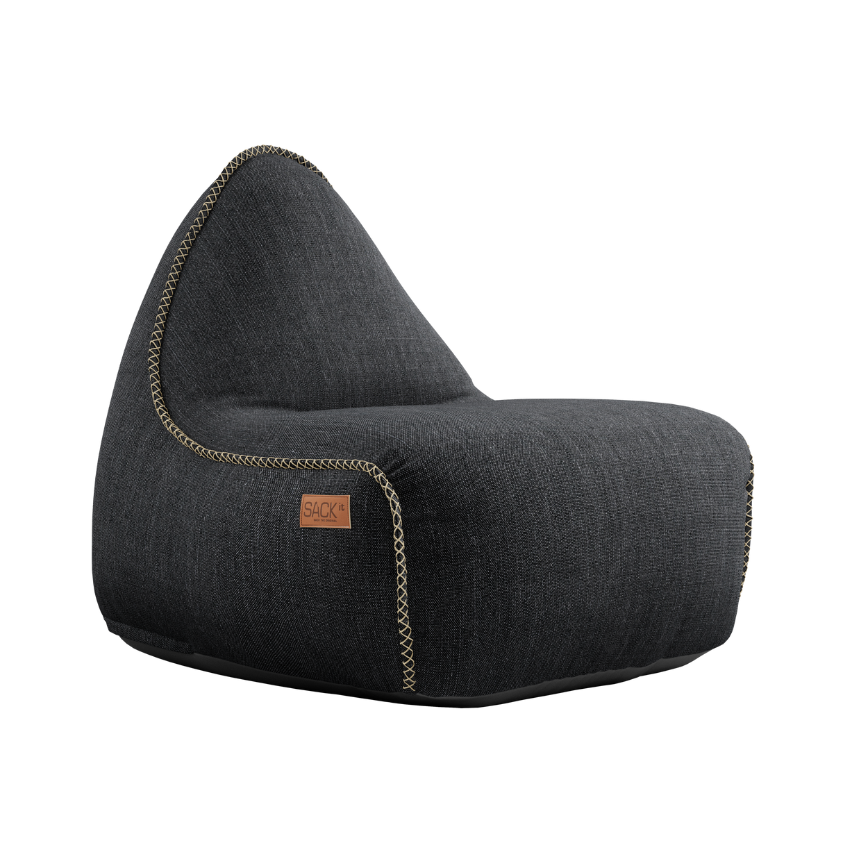 Cobana Lounge Chair Black + Pouf - ZEN ZONE
