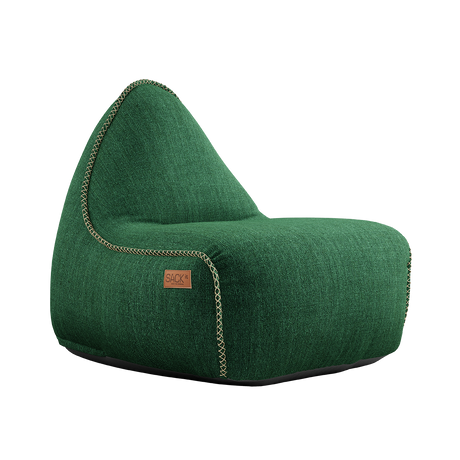 Cobana Lounge Chair Green + Pouf - ZEN ZONE