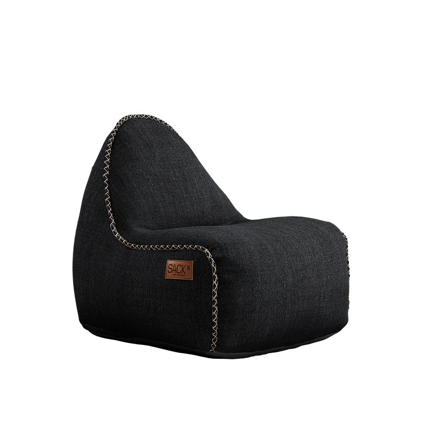 Cobana Lounge Chair jr. Black + Pouf - ZEN ZONE