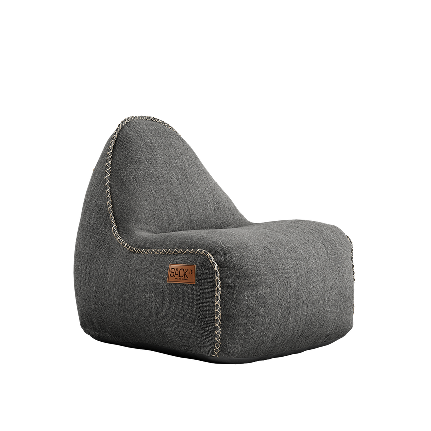 Cobana Lounge Chair jr. Grey + Pouf - ZEN ZONE
