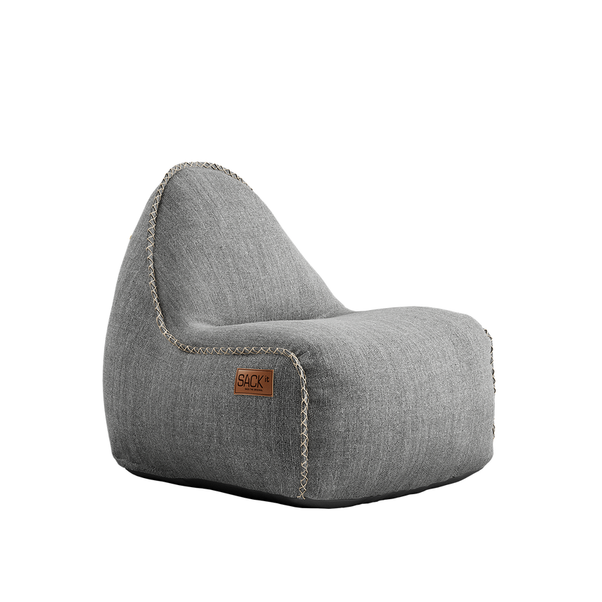 Cobana Lounge Chair jr. Light Grey + Pouf - ZEN ZONE