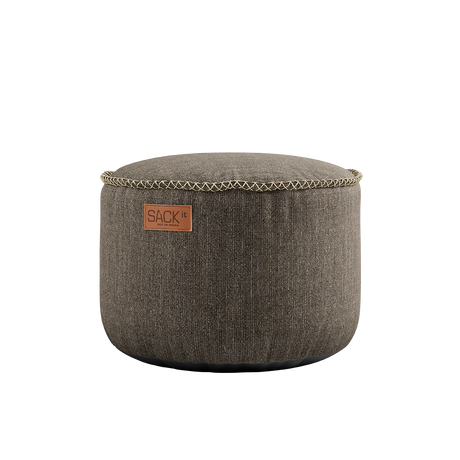 Cobana Lounge Chair Brown/White + BrownPouf - ZEN ZONE