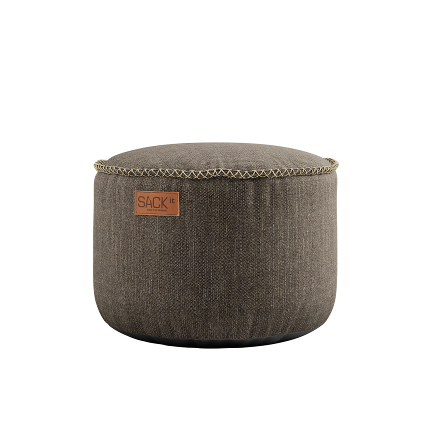 Cobana Lounge Chair Brown + Pouf - ZEN ZONE
